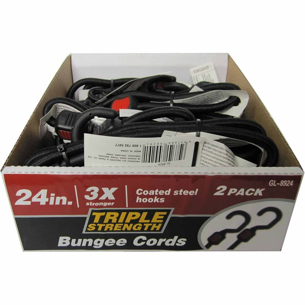 3x Bungee Cord, 24", 2 Pack