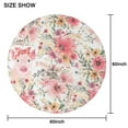thumbnail image 6 of Pioneer Flower Floral Print Pattern Round Tablecloth 60"x60",Wrinkle Wipeable Table Cloth for Kitchen Dining Room Picnic Patio Party, 6 of 6