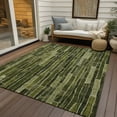 thumbnail image 6 of Addison Rugs Chantille Indoor/Outdoor Transitional Stripes Olive Washable Rectangle Rug, 10' x 14', 6 of 6