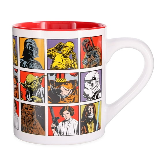 Star Wars: A New Hope Episode 4 Character Grid Ceramic Mug | Holds 14 Ounces
