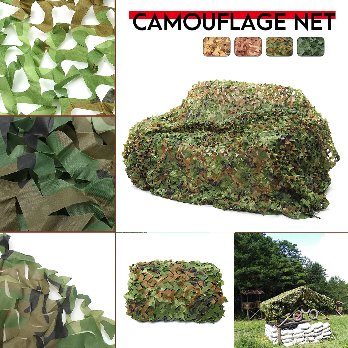 Military Net For Camping Bird-watching Hiking Theme Activities Car-covering