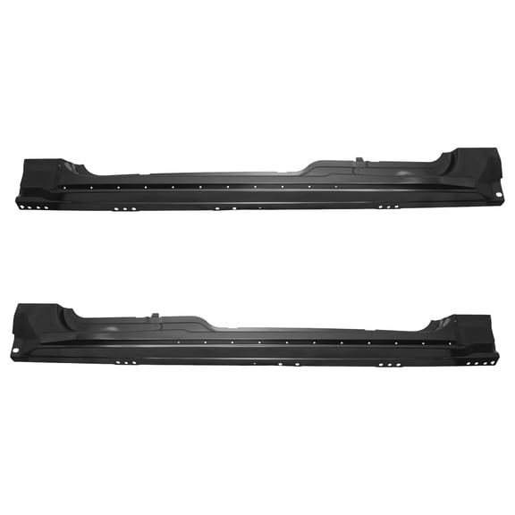 HOUGEET Rust Repair Rocker Panels Fit for Ford F150 accessories 2009-2014 Truck Super/Extended Cab, Black Pair OE Style Driver and Passenger Side