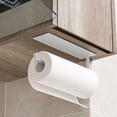 thumbnail image 1 of CHAO Puerta sin taladrar Portarrollos de papel de pared (blanco) para cocina, baño y dormitorio, 1 of 5