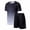 Gray, variant on CYRBOKO Athletic Outfit Sets for Boys, Short Sleeve Quick-dry Breathable Elastic Waist Summer Clothing Sets Gray Size 14-16 T