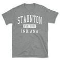 thumbnail image 1 of Staunton Indiana Classic Established Men's Cotton T-Shirt, 1 of 1