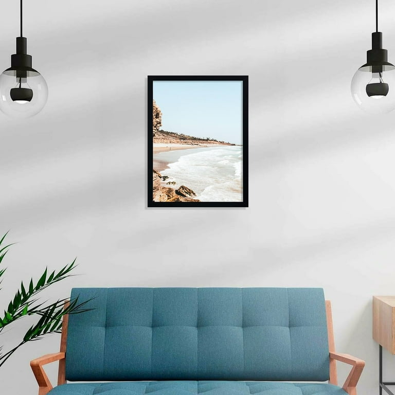 Americanflat 12x18 Picture Frame, MDF Wood And Shatter-resistant Glass, Portrait And Landscape Display, Walnut