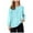 Sky Blue, variant on TINZ Women's Casual Point Sleeve V Neck Slim Solid Color T Shirt Long Sleeve Top Womens Summer Shirts Loose Fit Women's Athletic Tops Dry Tech Shirts Women