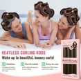 thumbnail image 2 of Heatless Curls Overnight Rods Set – 4PCS Flexible Heatless Curling Rods for Long & Short Hair, Soft No Heat Hair Curler Blowout Styling Tools for Loose Waves or Tight Curls, 2 of 5