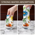 thumbnail image 6 of 6 Pcs Funny Kitchen Towels,Pioneer Flower Floral Print Pattern Microfiber Dish Towels,Kitchen Tea Towels,Kitchen Towel Set (18" X 26"), 6 of 7