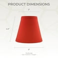 thumbnail image 3 of Royal Designs, Inc. Empire Flame Clip On Chandelier Shade CS-1002-5RED, Red, 3 x 5 x 4.5, 3 of 8