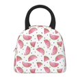 thumbnail image 3 of Vsdgher Insulated Lunch Bag Simple Bento Cooler Bag Lunch Tote Bag , Suitable for picnics, school, work (Watermelon Print ), 3 of 5
