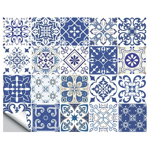 20 piezas adhesivo impermeable mosaico pared azulejo pegatinas baño cocina hogar decoraciones Hugtrwg Para estrenar