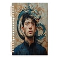 thumbnail image 2 of Notebook 8.3x5.7x0.4 Inch One Sizex2 Journey Note Diary Hardcover Notebook 60 Pages,80g Paper Writing Smooth and Not Easy to Break Dragon Man, 2 of 8