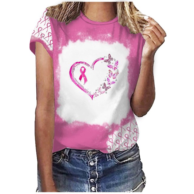 Blusa de Día Con Lazo Para Mujer, Camiseta de Manga Corta Con Cuello en V Informal A La Moda Odeerbi ODB169137