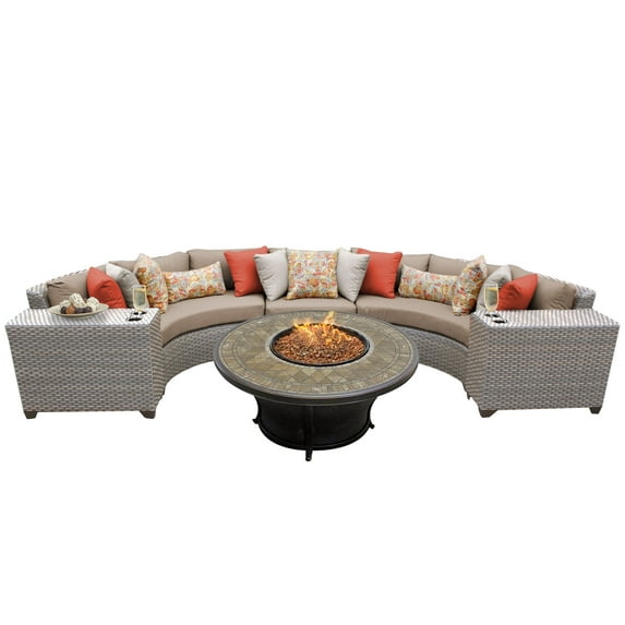 Catalina 6 Piece Outdoor Wicker Patio Furniture Set 06a