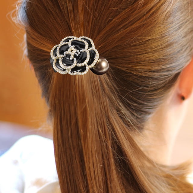 CRILSTYLEO Coletero Elástico Con Flor Multicolor Para Mujer De Y Accesorio