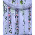 thumbnail image 6 of UKELER 2 Pack Artificial Floral Garland Total 14FT Rose Flower Vines Hanging Flower Plants for Home Garden Party Outdoor Ceremony Wedding Arch Floral Decor, Light Purple, 6 of 7