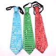 thumbnail image 5 of LED Mens Party Tie, Lights Sequins Bowtie Wedding Multiple Color, Mens Fashion Flashing Skinny Tie, for Weddings, Parties, Costumes, Halloween, 5 of 8