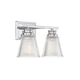 thumbnail image 4 of Trade Winds Lighting 2-Light Bathroom Vanity Light In Chrome, 4 of 5