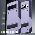thumbnail image 6 of Allytech for Google Pixel 8 Pro 5G Rugged Case, Military Grade Shockproof Anti-Stain Heavy Duty Hybrid Case with Invisible Kickstand, Soft TPU + Hard PC Phone Case for Google Pixel 8 Pro - Purple, 6 of 7