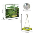 thumbnail image 7 of Hanging Bird Feeder and Bath for Outside, Sunflower Wild Bird Feeder for Outdoors Garden Backyard Balcony Decor, Large Platform Bird Seed Water Feeders Tray, Bird Watching Gifts for Mom Grandma Women, 7 of 7