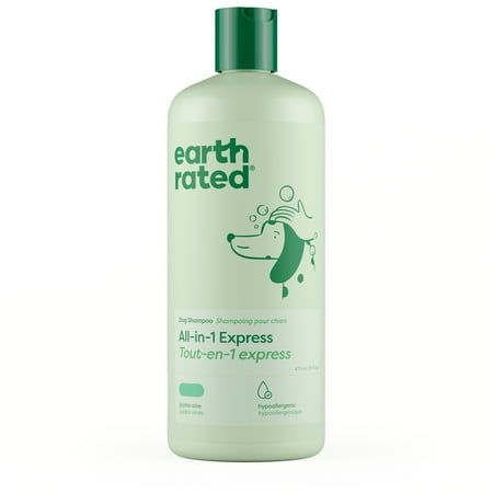 Earth Rated All-in-1 Express Shampoo, All Coat Types, Gentle and Hypoallergenic, Jojoba Aloe Scent, 16 oz.