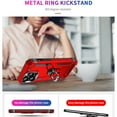 thumbnail image 6 of Allytech Rugged Case for iPhone 15 Pro, Military Grade Protection Shockproof Non-Slip Cover with Metal Rotatable Ring Stand, Magnetic Car Mount Holder Fashion Case for iPhone 15 Pro - Red, 6 of 7