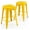 Yellow, variant on Beran7 24" High Bar Stools Backless Yellow Metal Barstools Indoor-Outdoor Counter Height Stools with Square Seat, Set of 2