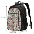 thumbnail image 4 of Yiaed Roses Mixed Zebra 1 Print Laptop Backpack,Business Travel Durable Laptops Backpack with USB Charging Port,Water Resistant College Computer Bag, 4 of 5