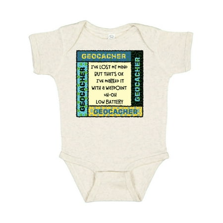 

Inktastic Geocacher Lost Mind Patterns Gift Baby Boy or Baby Girl Bodysuit