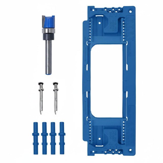 Plantilla para bisagras de puerta Azul