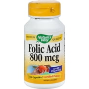 Nature's Way Folic Acid 800 mcg - 100 Capsules