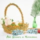 thumbnail image 5 of Cinta de hojas verdes de yute y arpillera con hojas artificiales para decoración de baby shower, decoración de jungla y manualidades para envolver coronas, 1,5 cm x 10 m, 5 of 6