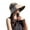 Khaki, variant on Women Sun Hat Stripe Heat Isolating Contrast Color Anti-UV Sunscreen Bucket Hat Outdoor Hat