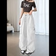 thumbnail image 4 of Pantalones Cargo para Mujer, Pantalones Casuales de Senderismo, Pantalones Holgados Y2K de Cintura Alta con Múltiples Bolsillos M, 4 of 7