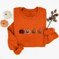 thumbnail image 4 of Womens Sweatshirts Halloween Printed Round Neck Long Sleeved Sweatshirts,Tops for Women Orange, 4 of 4