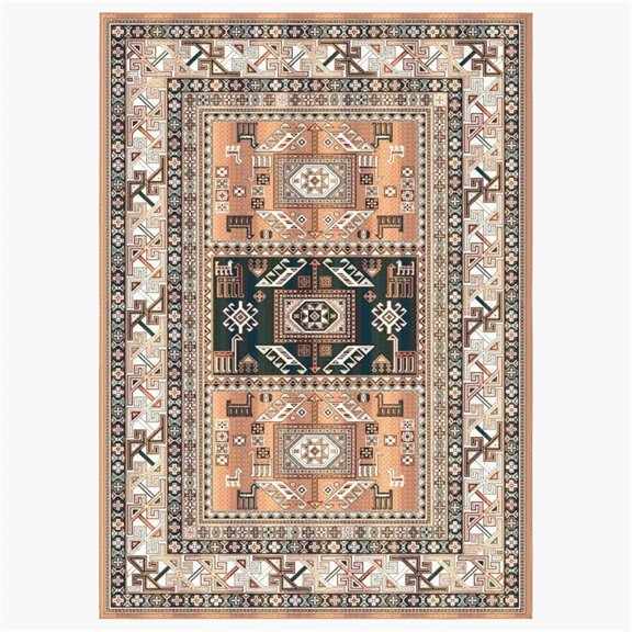 Boho Viscose Copper 4 ft. x 6 ft Viscose Area Rug