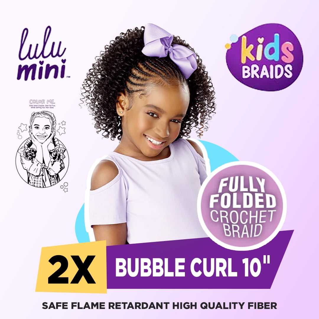 Sensationnel Lulu Mini Crochet Braid 2X Bubble Curl 10