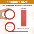 thumbnail image 2 of 4pcs 9/16" x 22 Yard Colored Masking Tape, Red Orange Dark Blue Dark Green, 2 of 7