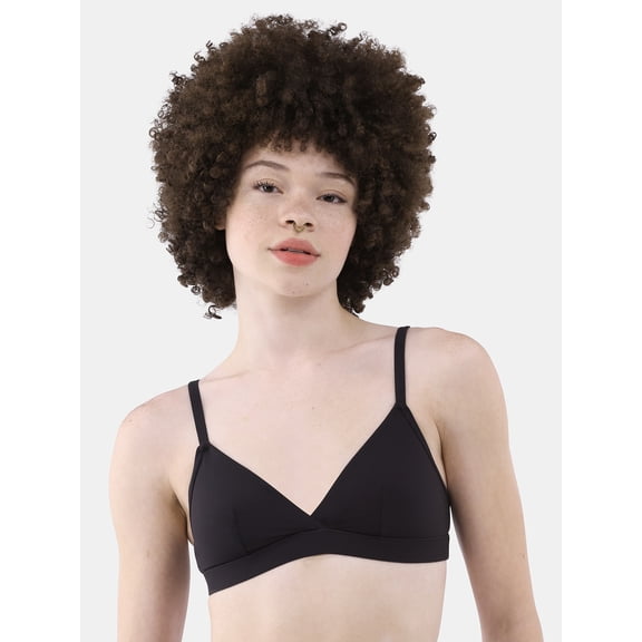 No Boundaries Fit Stretch Triangle Bralette, Women's XS-3XL