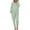 Green, variant on Womens Knit Pajamas Sets Two Piece Outfits Sets Sleepwear Loungewear Pjs Long Sleeve Tops And Pants