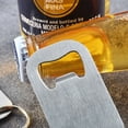 thumbnail image 5 of Abrebotellas plano de acero inoxidable resistente, paquete de 2 abridores de botellas de cerveza para cocina, bar o restaurante, grandes y pequeños, 5 of 5