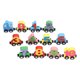 thumbnail image 2 of Juego de trenes de números sin rieles de madera, 12 piezas de madera magnética digital de madera magnético digital tren juguetes vagones de tren magnéticos para niños características de vanguardia, 2 of 9