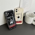 thumbnail image 4 of SHIQI-Compatible with iPhone 12 mini Cute Case, Cool Cartoon Astronaut Space Rocket Design Stylish Bumper Soft TPU Rubber Protective Anti-Slip Shockproof Case(iPhone 12 mini, Black), 4 of 4