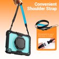 thumbnail image 4 of Case for iPad (A16) 11th Gen 2025/ iPad 10th Gen 10.9 inch 2022, 360 Rotating Stand Handle Shoulder Strap Heavy Duty Shockproof Cover, Sky Blue PC, 4 of 7
