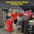 thumbnail image 3 of EDTara 20 Gallon Oil Drain Vacuum and Extractor, Pneumatic Oil Drainer, Air Operated Drainer for Oil Change, Portable Oil Drain Container, Oil Drain Tank with Adjustable Funnel, 3 of 7