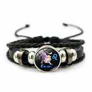 BAUT Bracelet Charms For Women Men Sign Multilayer Bangle 12 Zodiac Horoscope Twelve Constellation Couple Bracelet Jewelry Bracelet Fashion Accessories LEO