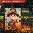 thumbnail image 5 of Welcome Fall Garden Flag Vertical Double Sided 12x18inch Snowman Sunflower Pumpkin Small Garden Flag for Outside Farmhouse Seasonal Holiday Yard Decor, 5 of 6