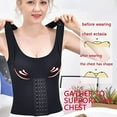 thumbnail image 5 of 4-in-1 Snatch Bra Waist Trainer Corset Tops for Women Corset Bra Vest Waist Shaper Corset - Black - Black -L, 5 of 6