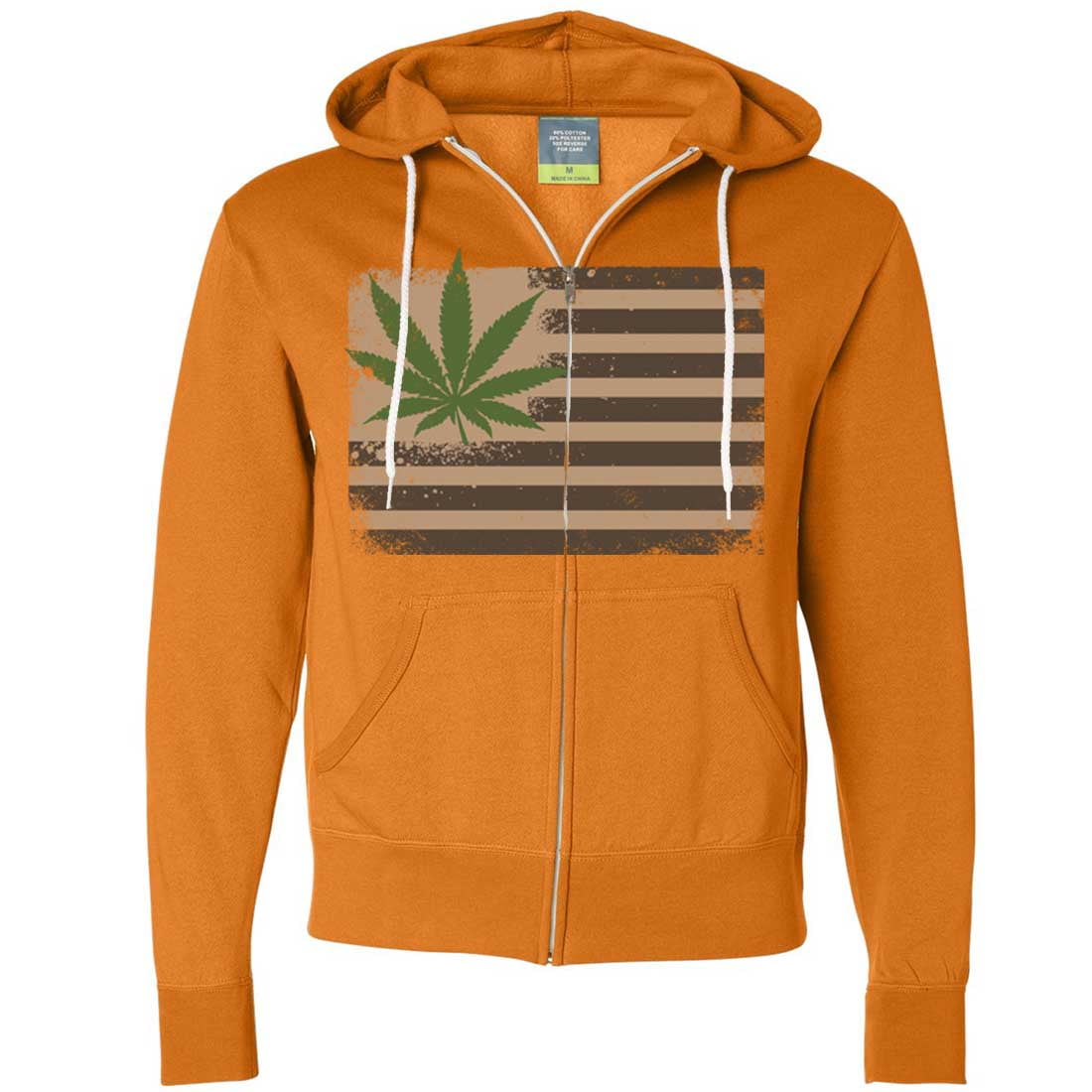hemp zip up hoodie